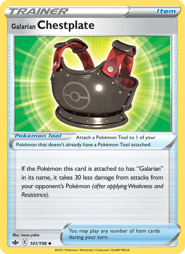 Galarian Chestplate (Chilling Reign #141/198)