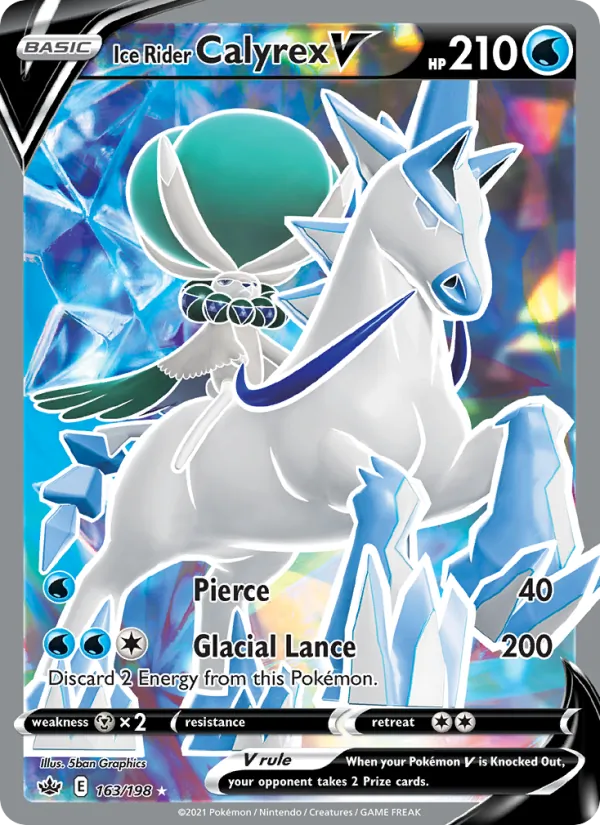 Ice Rider Calyrex V (Chilling Reign #163/198)