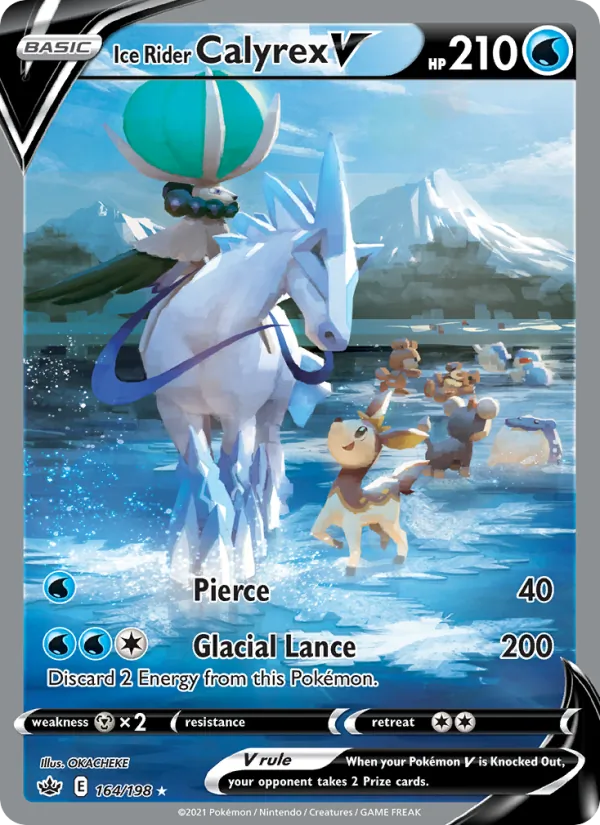 Ice Rider Calyrex V (Chilling Reign #164/198)