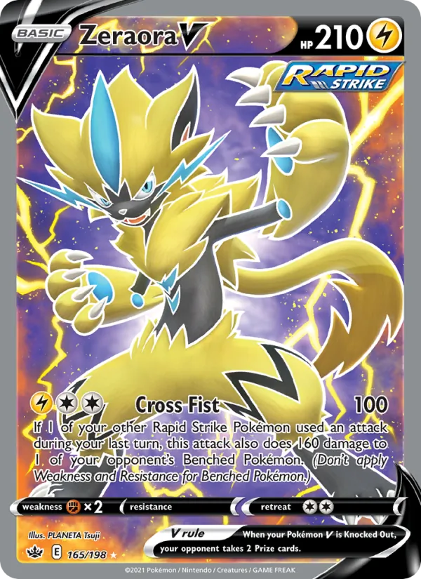 Zeraora V (Chilling Reign #165/198)
