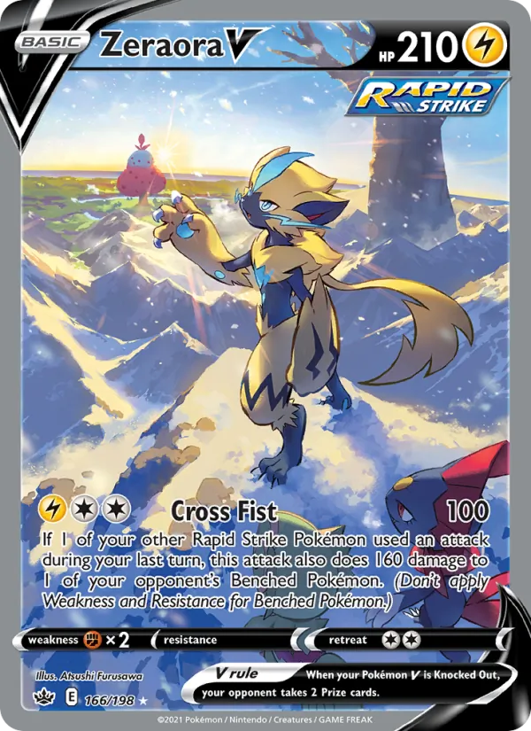 Zeraora V (Chilling Reign #166/198)