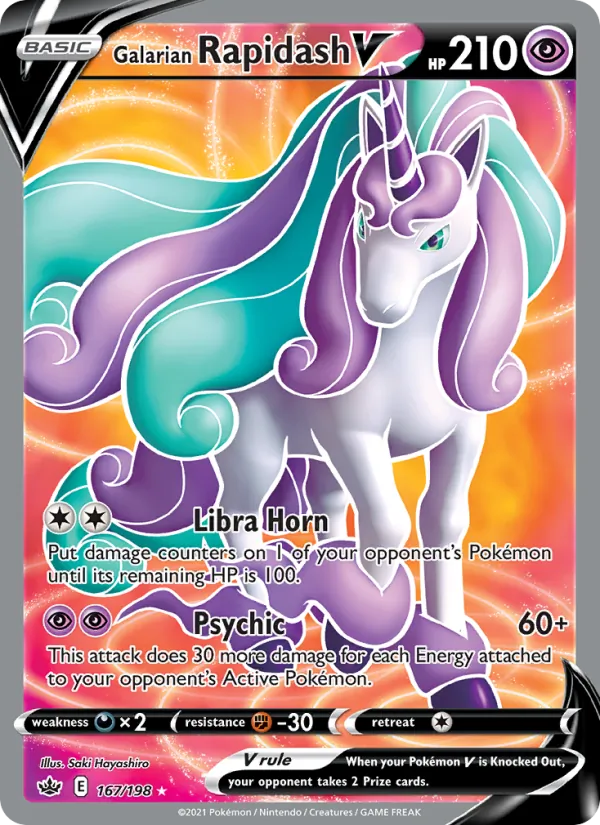 Galarian Rapidash V (Chilling Reign #167/198)