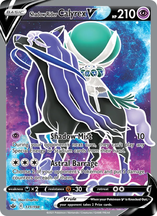Shadow Rider Calyrex V (Chilling Reign #171/198)