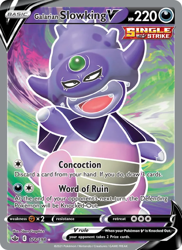 Galarian Slowking V (Chilling Reign #178/198)
