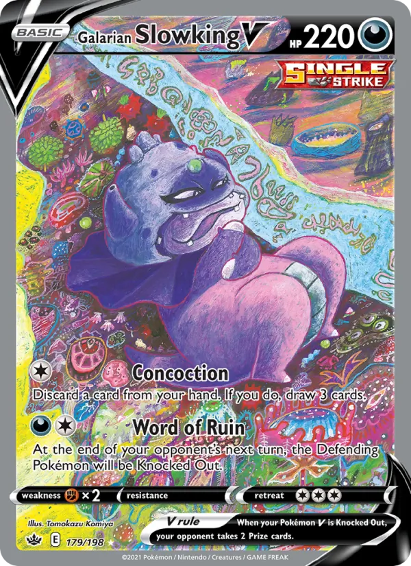 Galarian Slowking V (Chilling Reign #179/198)