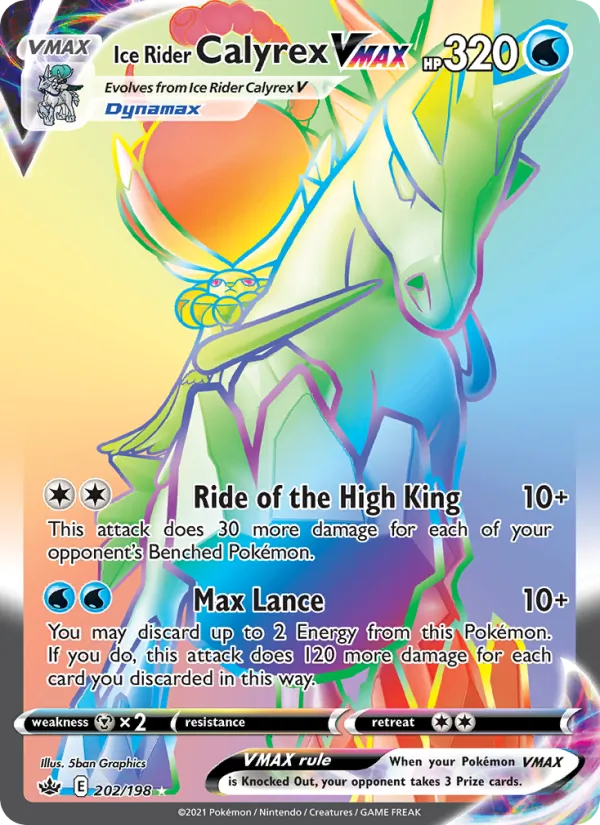 Ice Rider Calyrex VMAX (Chilling Reign #202/198)
