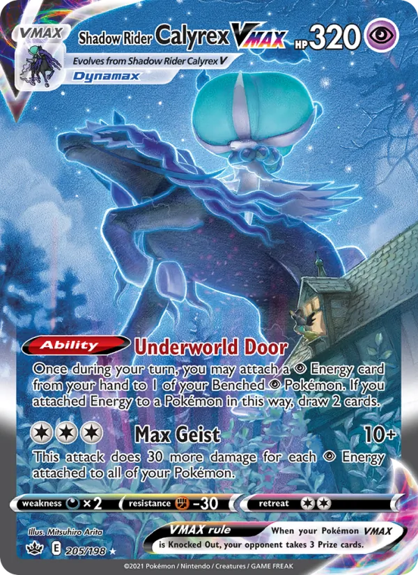 Shadow Rider Calyrex VMAX (Chilling Reign #205/198)