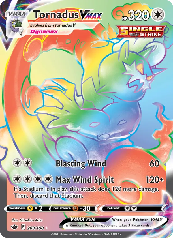 Tornadus VMAX (Chilling Reign #209/198)