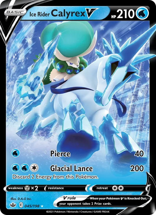 Ice Rider Calyrex V (Chilling Reign #45/198)