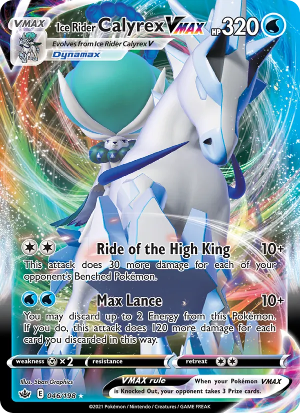 Ice Rider Calyrex VMAX (Chilling Reign #46/198)