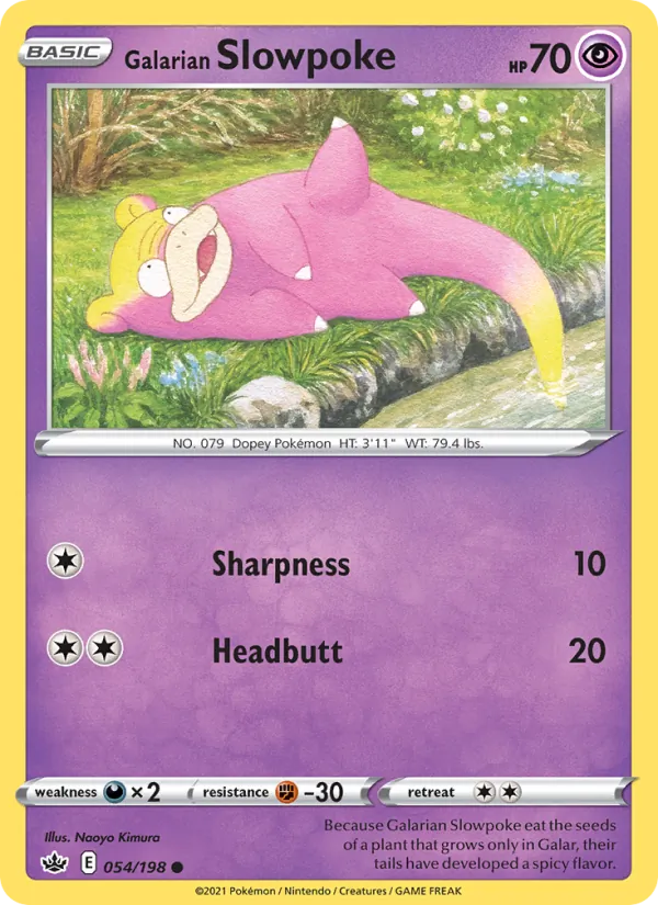 Galarian Slowpoke (Chilling Reign #54/198)