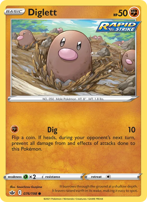 Diglett (Chilling Reign #76/198)
