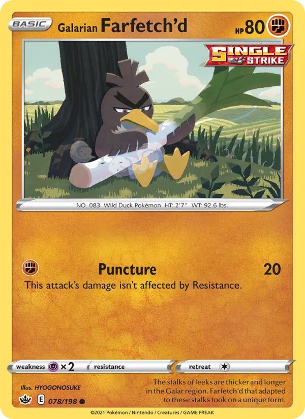 Galarian Farfetch'd (Chilling Reign #78/198)