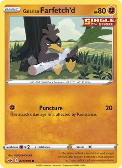 Galarian Farfetch'd (Chilling Reign #78/198)