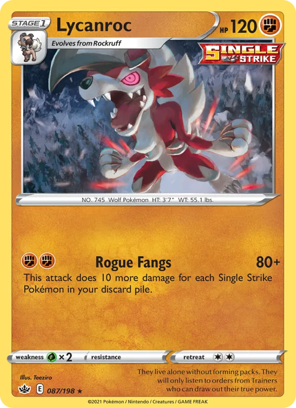 Lycanroc (Chilling Reign #87/198)