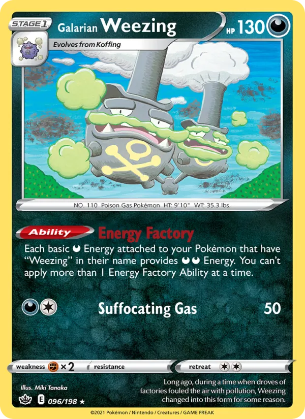 Galarian Weezing (Chilling Reign #96/198)