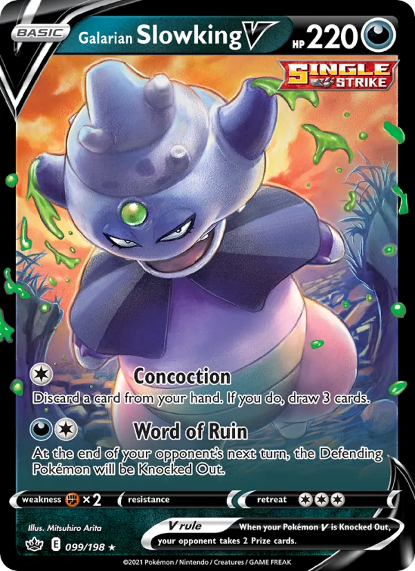 Galarian Slowking V (Chilling Reign #99/198)