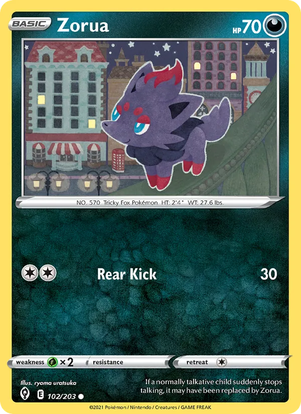 Zorua (Evolving Skies #102/203)