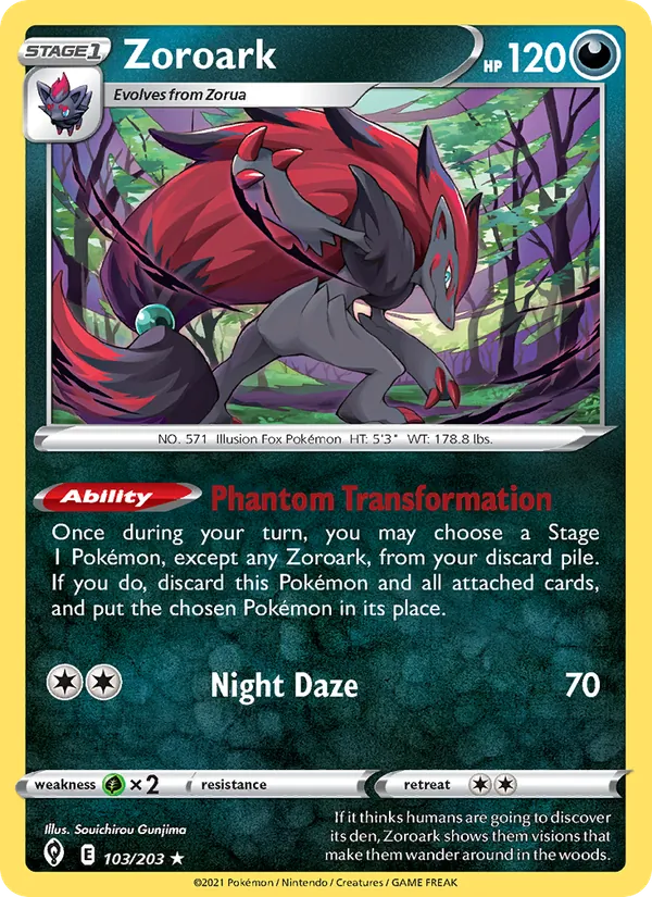 Zoroark (Evolving Skies #103/203)