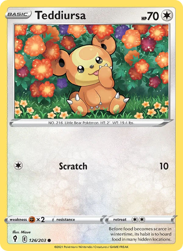 Teddiursa (Evolving Skies #126/203)