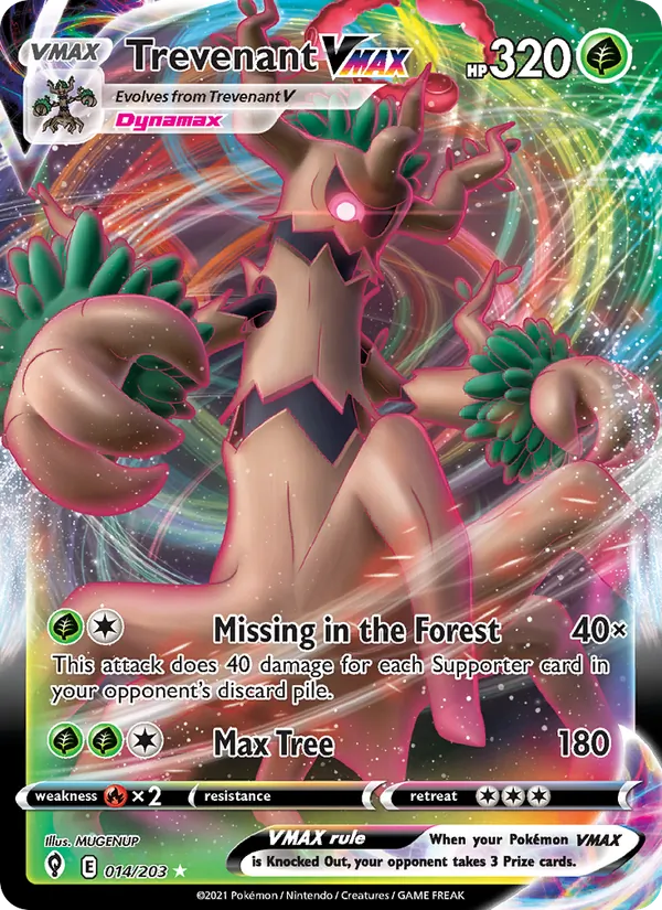 Trevenant VMAX (Evolving Skies #14/203)