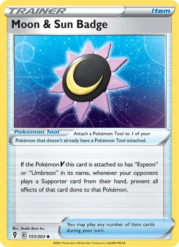Moon & Sun Badge (Evolving Skies #151/203)