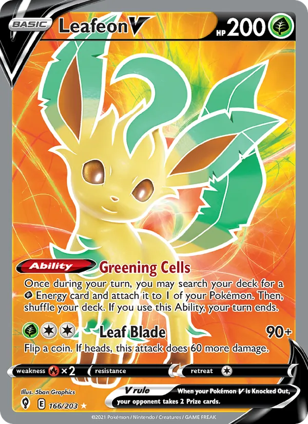 Leafeon V (Evolving Skies #166/203)