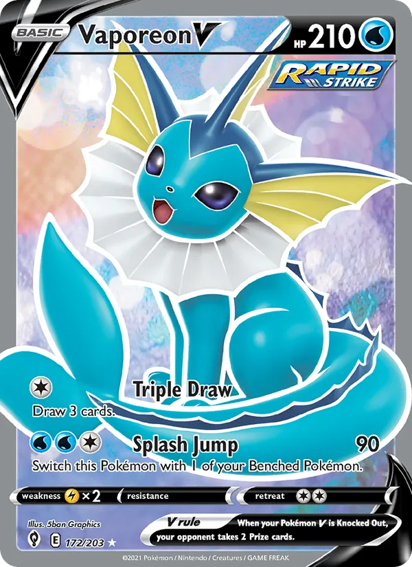 Vaporeon V (Evolving Skies #172/203)