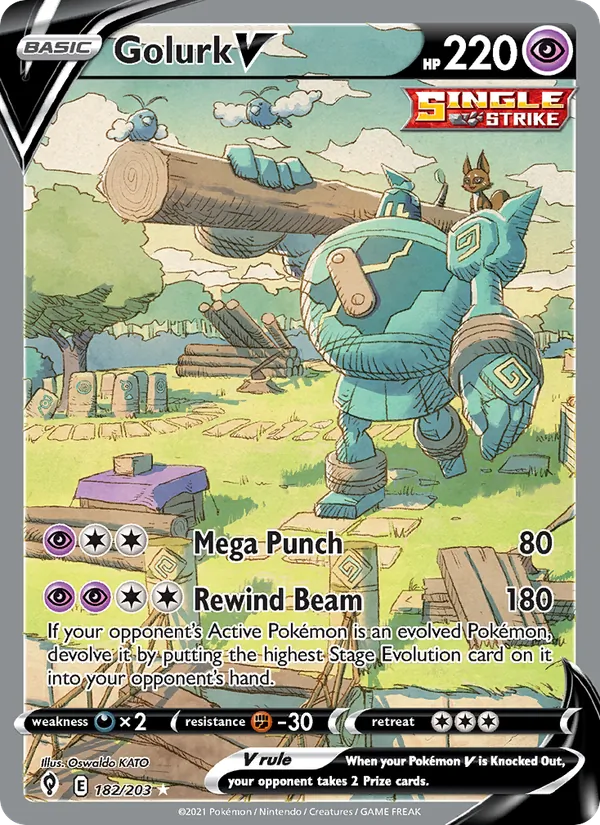 Golurk V (Evolving Skies #182/203)