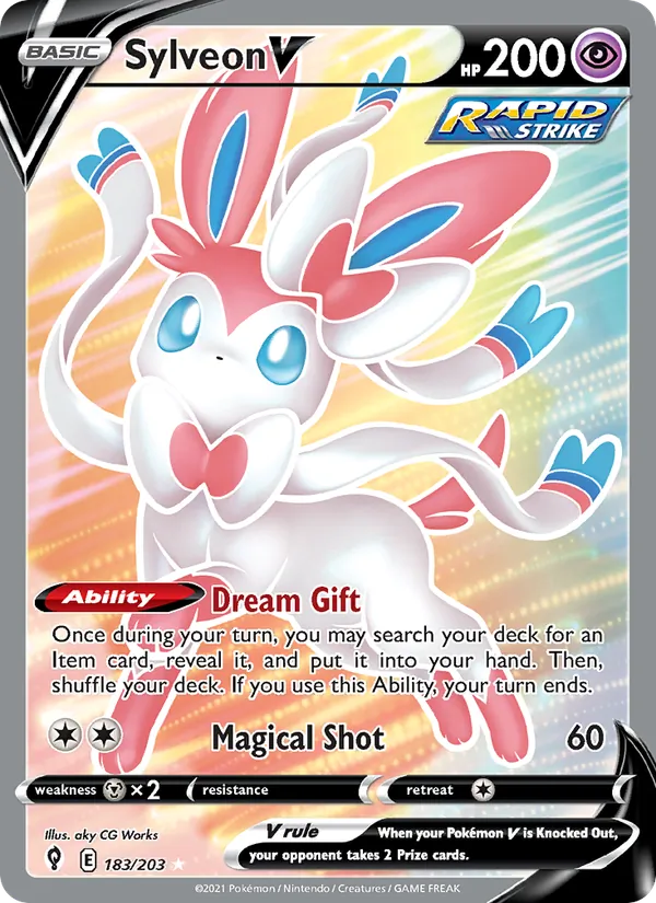 Sylveon V (Evolving Skies #183/203)