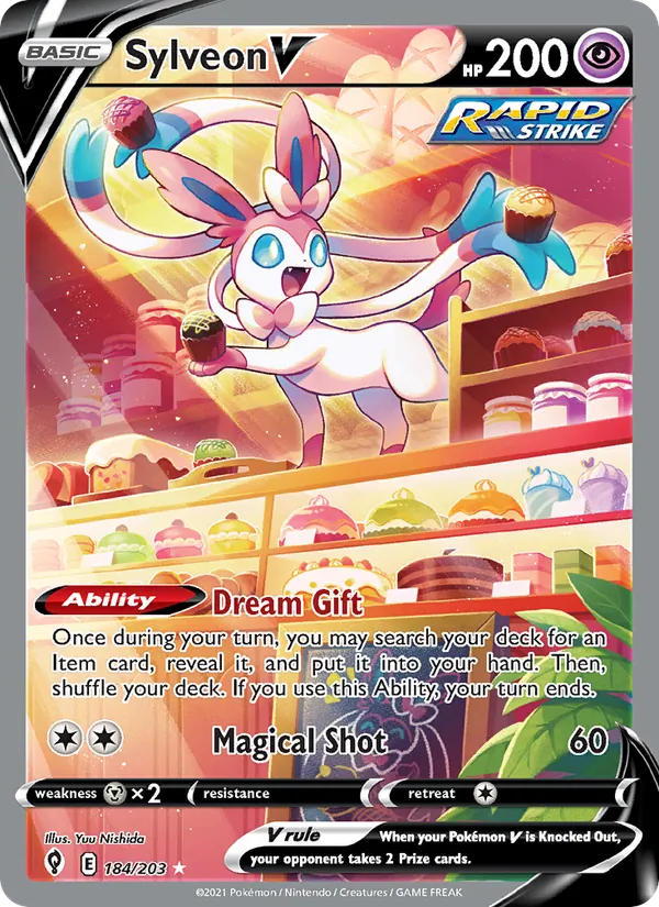 Sylveon V (Evolving Skies #184/203)