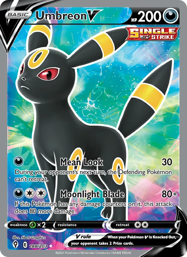 Umbreon V (Evolving Skies #188/203)