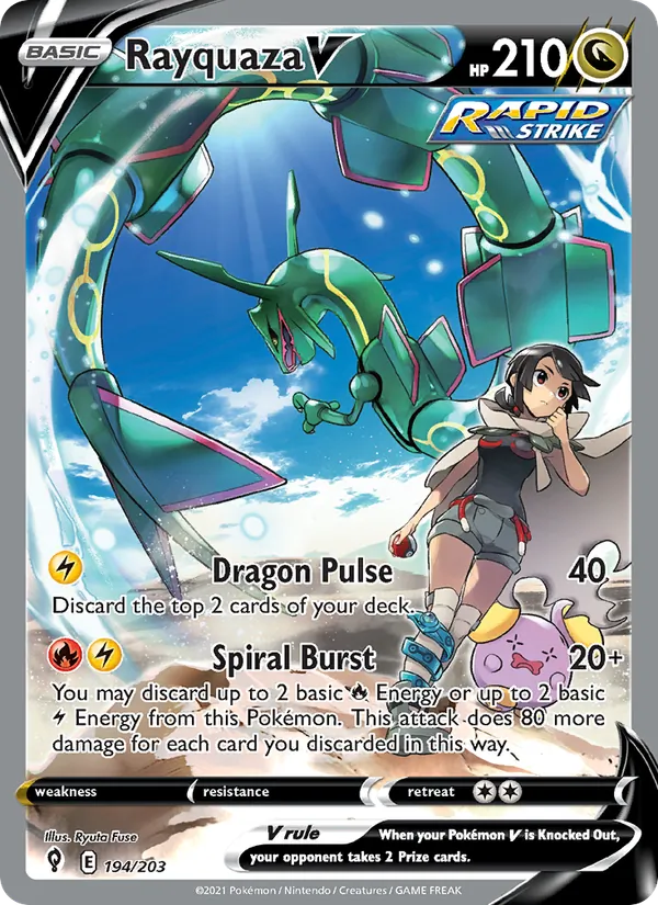 Rayquaza V (Evolving Skies #194/203)
