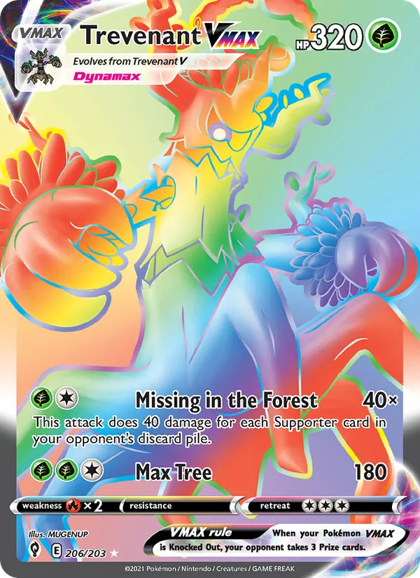 Trevenant VMAX (Evolving Skies #206/203)