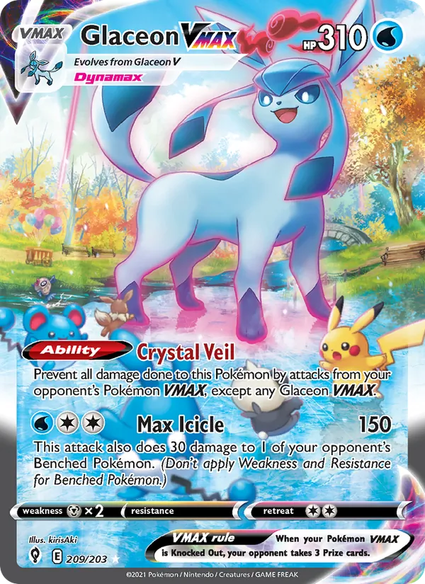 Glaceon VMAX (Evolving Skies #209/203)