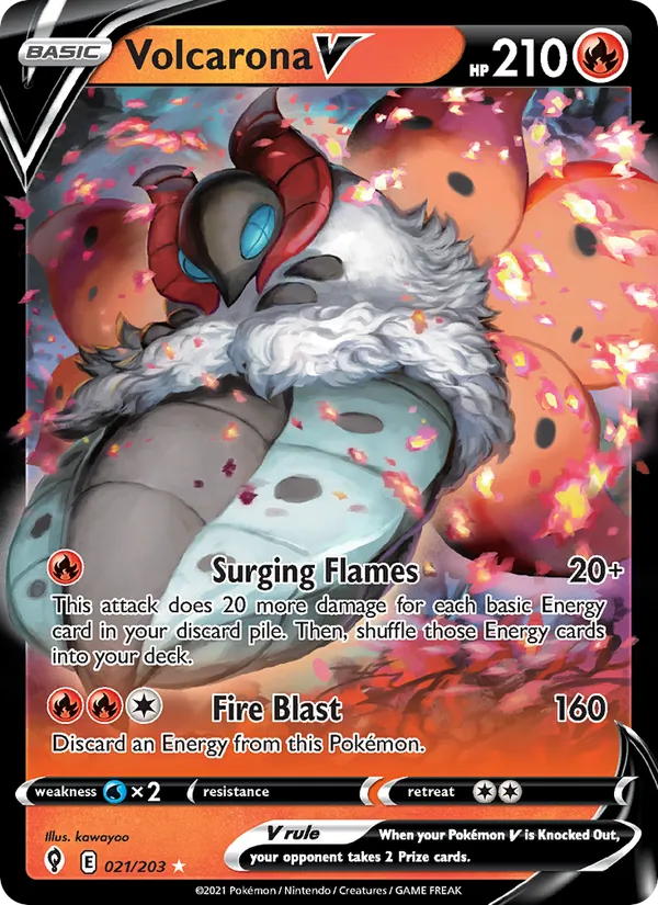 Volcarona V (Evolving Skies #21/203)