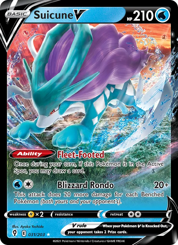Suicune V (Evolving Skies #31/203)