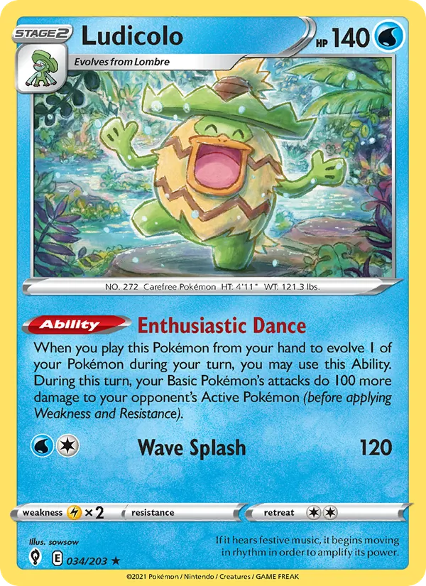 Ludicolo (Evolving Skies #34/203)