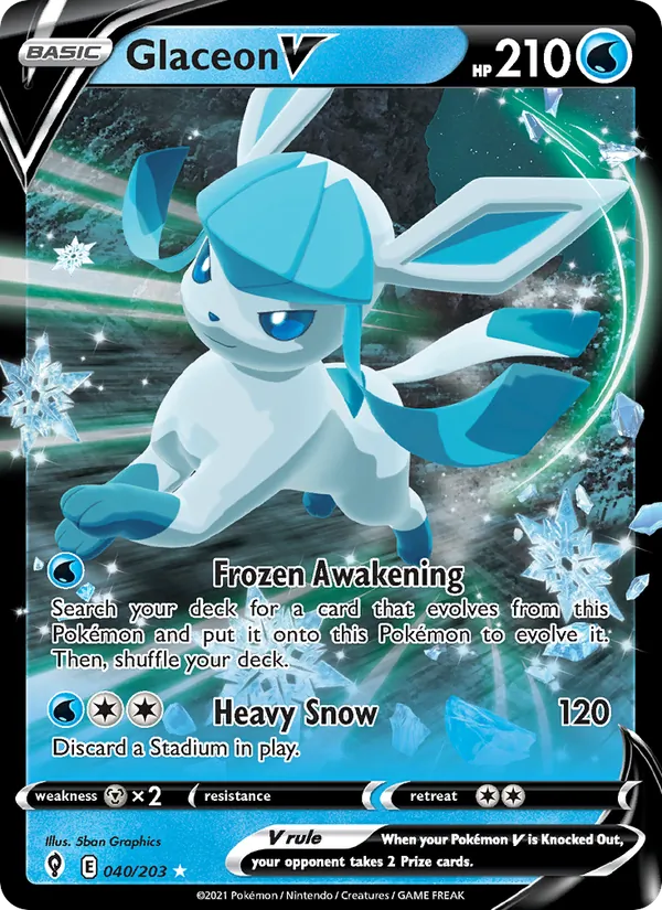 Glaceon V (Evolving Skies #40/203)