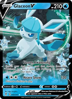 Glaceon V (Evolving Skies #40/203)