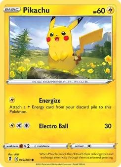 Pikachu (Evolving Skies #49/203)