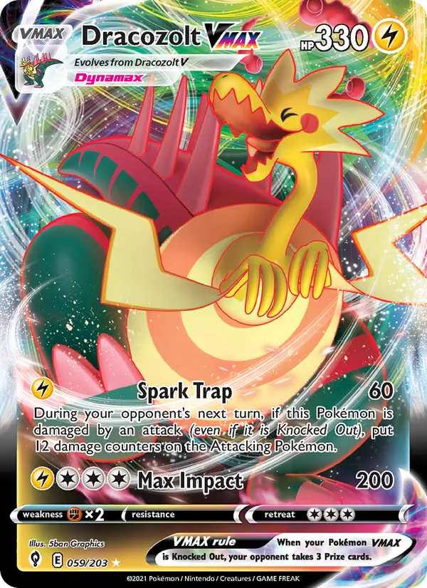 Dracozolt VMAX (Evolving Skies #59/203)