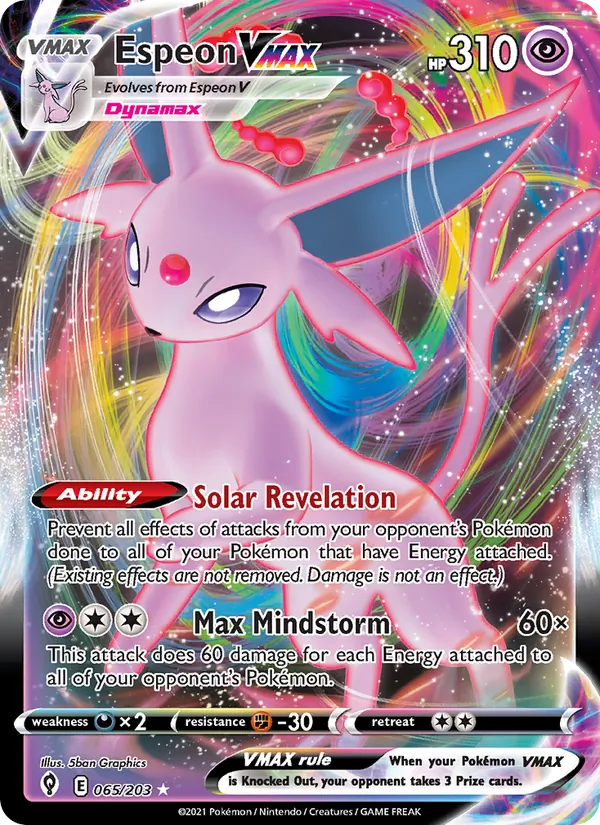 Espeon VMAX (Evolving Skies #65/203)