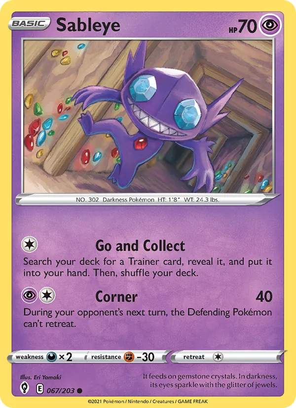 Sableye (Evolving Skies #67/203)