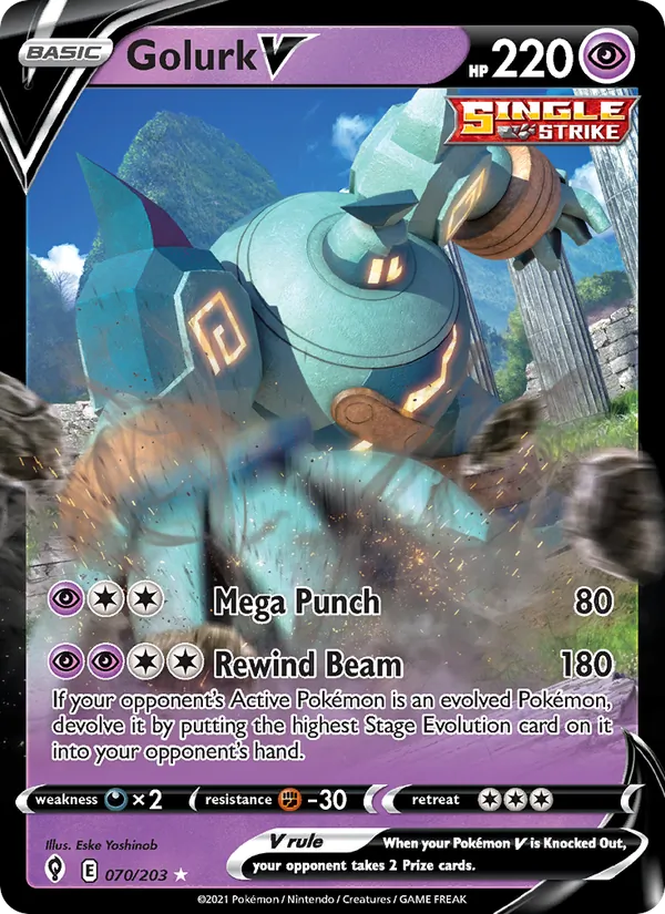 Golurk V (Evolving Skies #70/203)