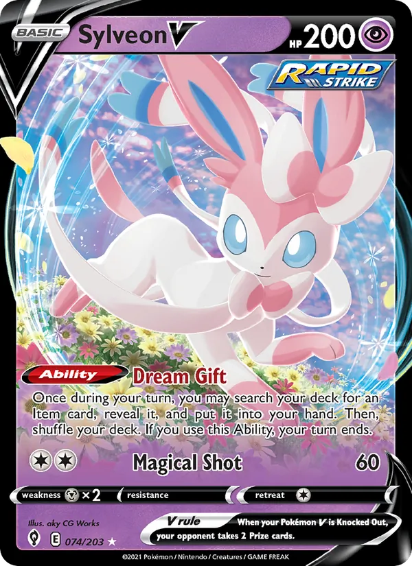 Sylveon V (Evolving Skies #74/203)