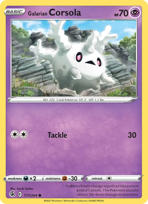 Galarian Corsola (Fusion Strike #117/264)