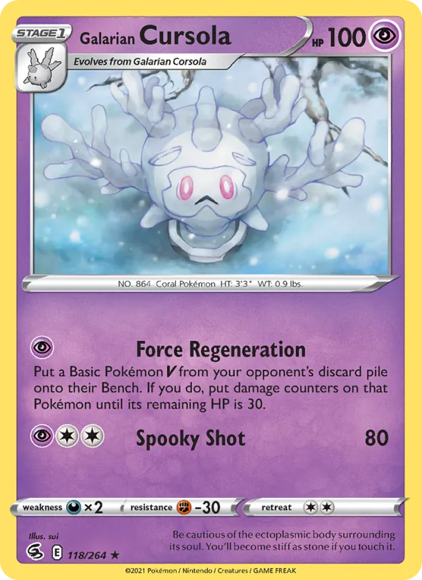 Galarian Cursola (Fusion Strike #118/264)