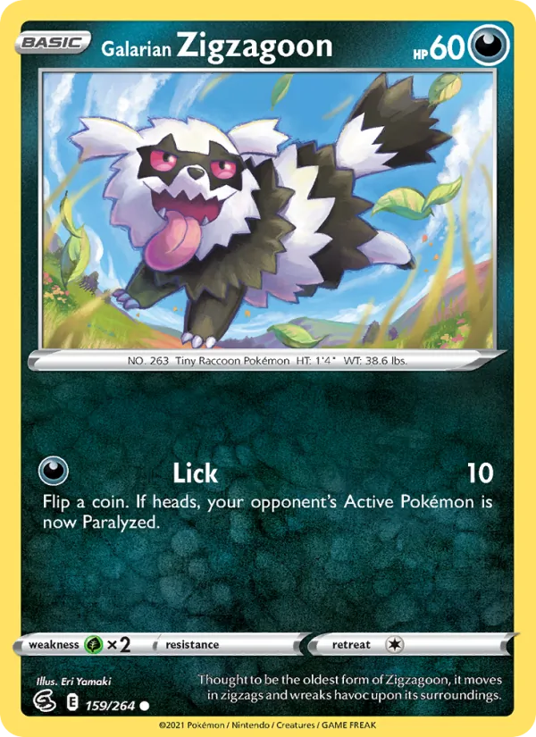 Galarian Zigzagoon (Fusion Strike #159/264)