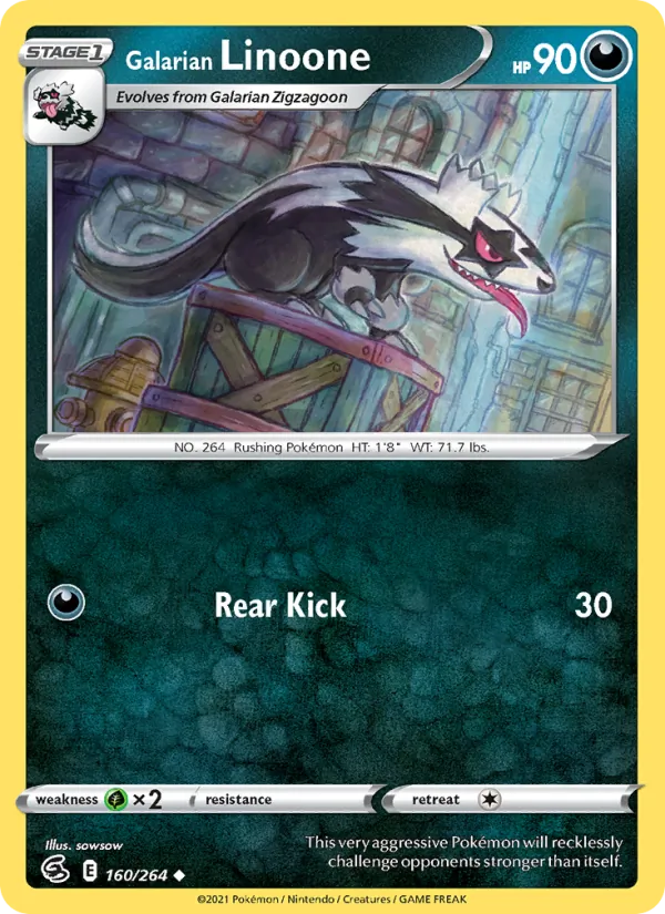 Galarian Linoone (Fusion Strike #160/264)